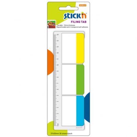 Zakładki indeksujące Stick'n Hopax 37x50mm, 30szt